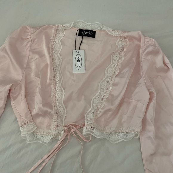 NWT Cider pink lace top - Picture 3 of 4